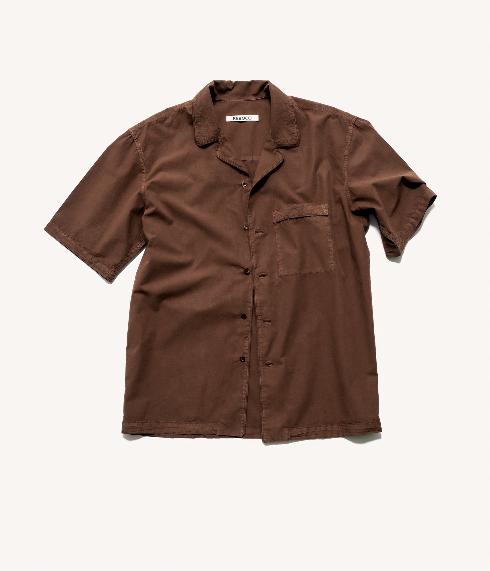 Ganache Brown short-sleeved shirt