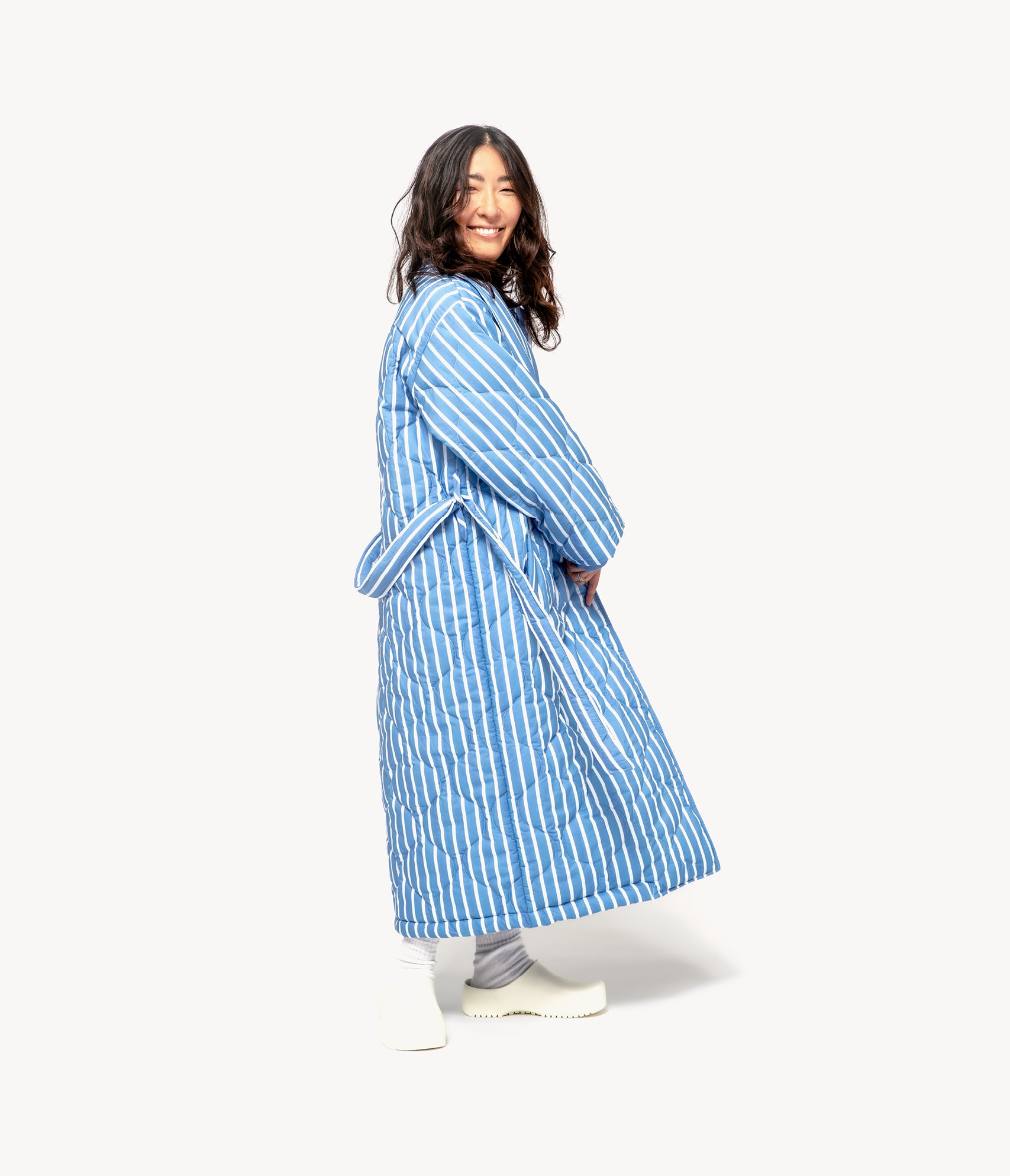 PJ Stripe morning coat