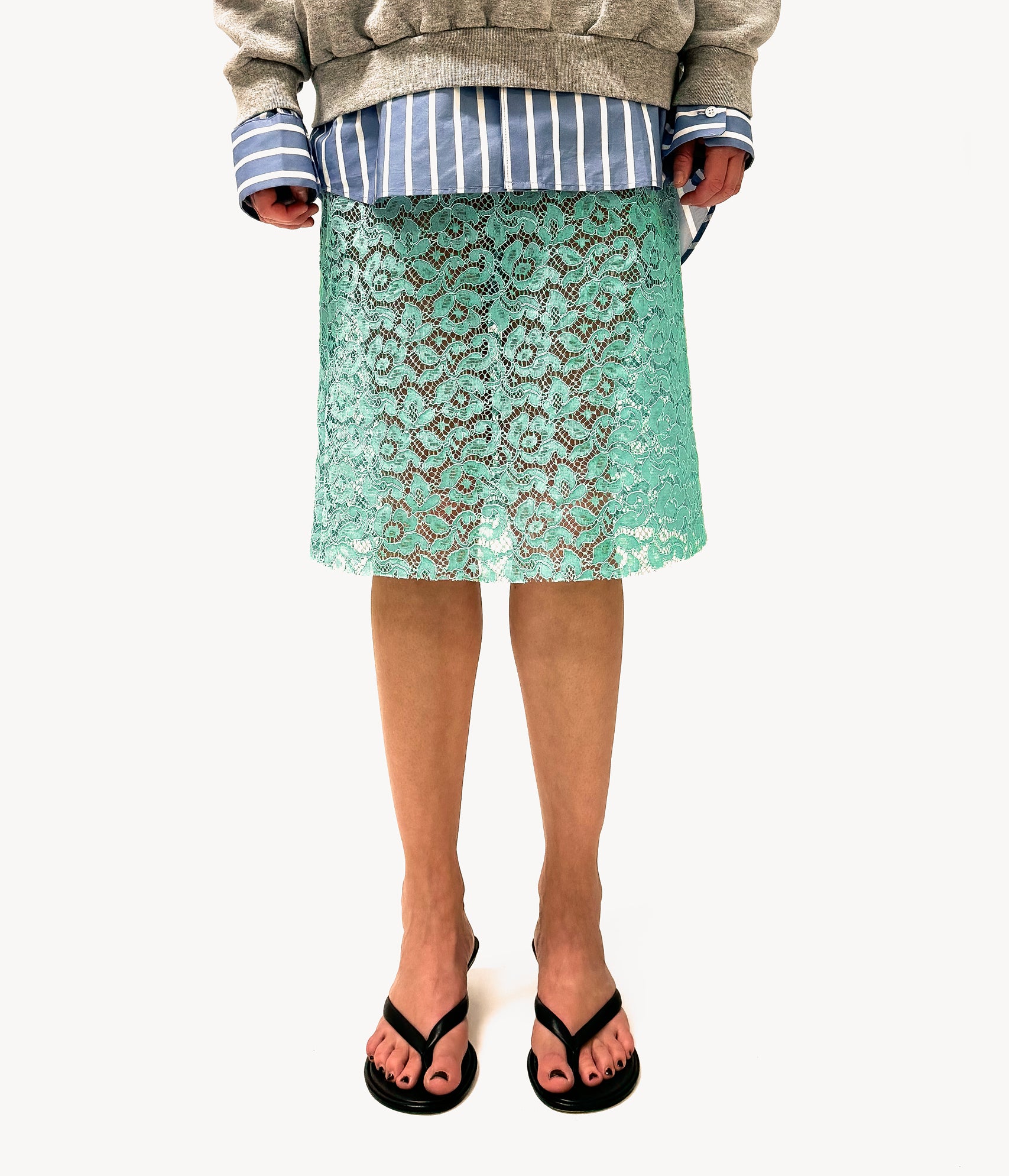 Lace Skirt Turquoise