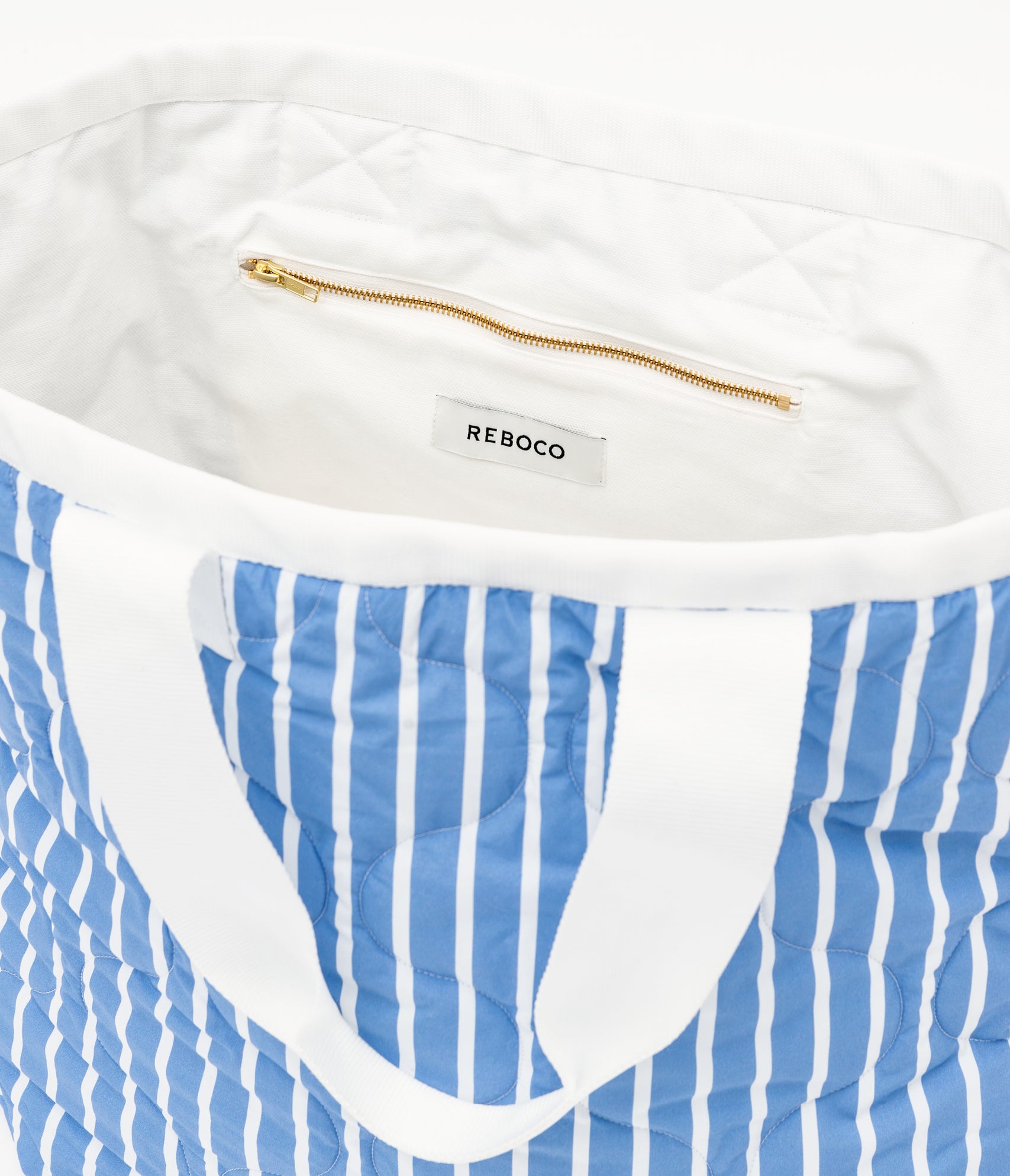 PJ Stripe padded tote