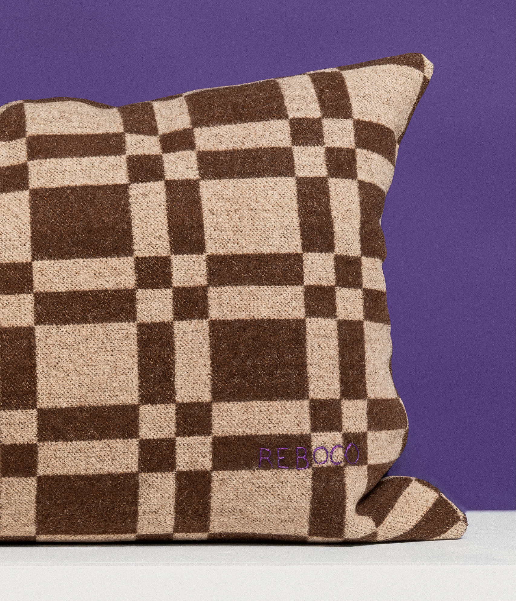 Found Brown Pillow