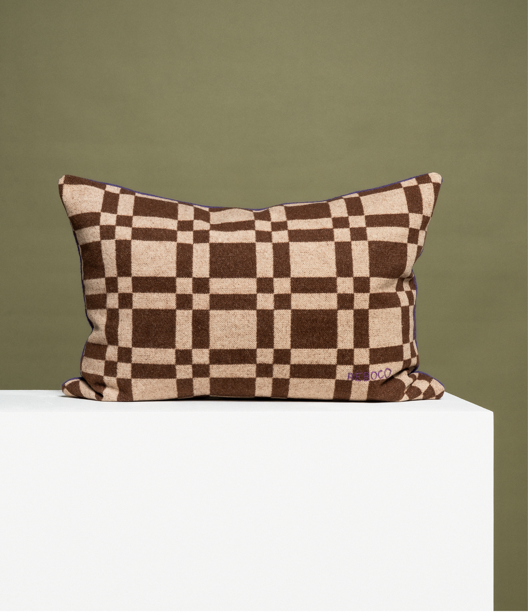 Found Brown Pillow