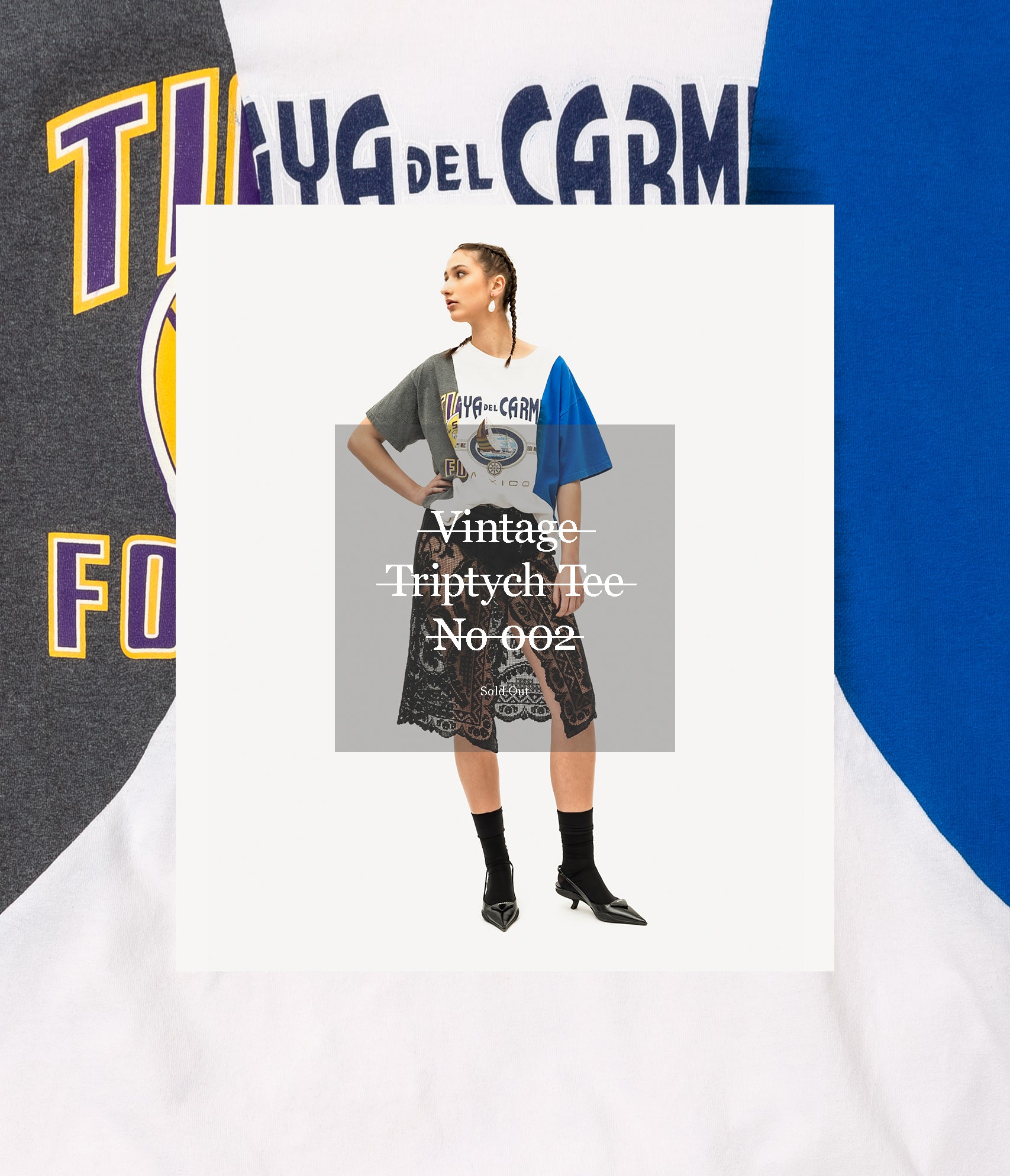 Vintage Triptych Tee No 002