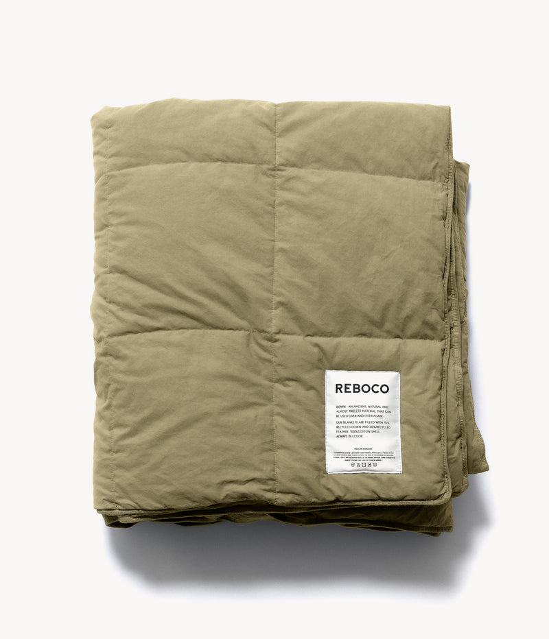 Down Blanket Cognac