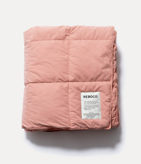Down Blanket Faded Rose