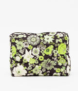 Green Field of Flowers padded pouch