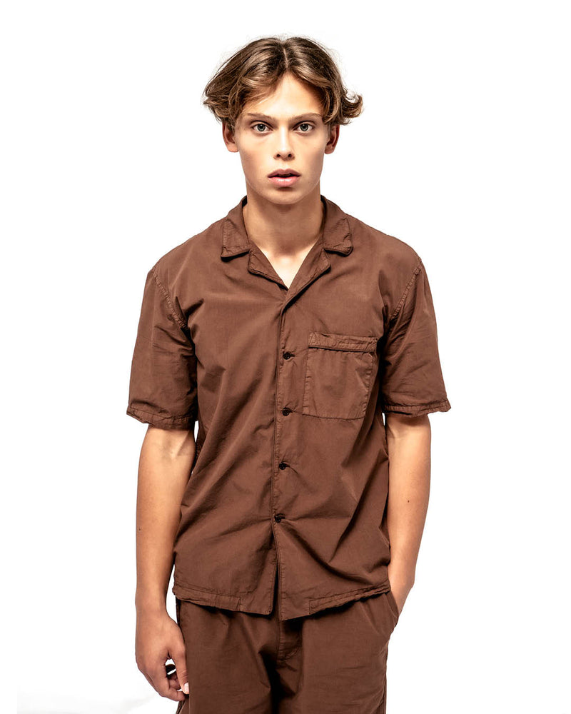 Ganache Brown short-sleeved shirt