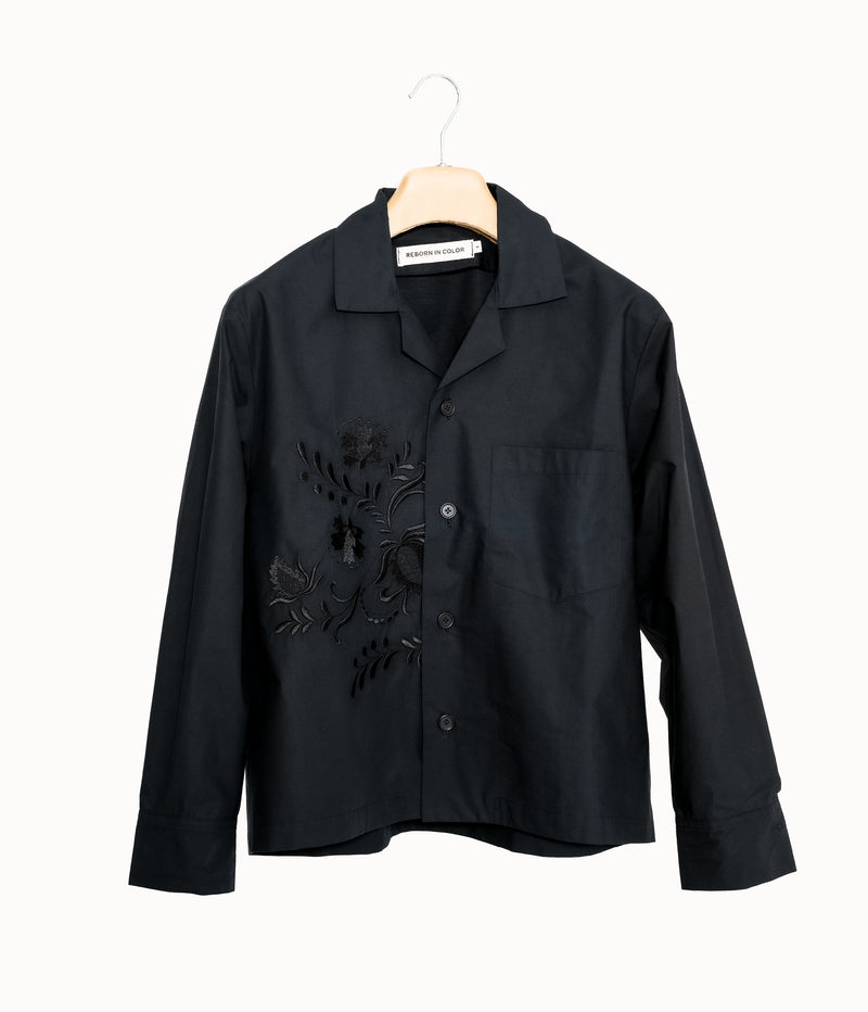 Pj Long Sleeved Shirt w Embroidery